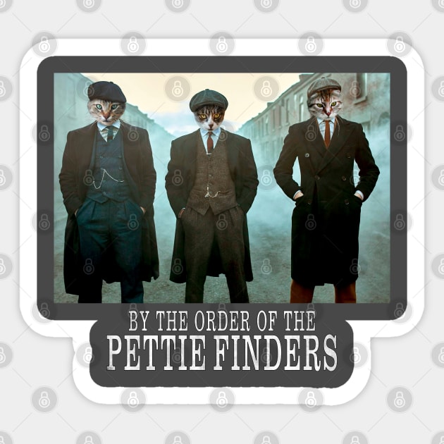 By The Order of The Pettie Finders Cats Sticker by DesignerPets